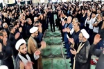 مراسم روز تاسوعای حسینی در مصلی امام خمینی(ره) مسجدسلیمان برگزار شد + تصاویر