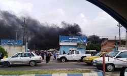 ۶ مصدوم بر اثر حادثه آتشسوزی در اداره ترابری نفت و گاز مسجدسلیمان /حال یک نفر وخیم و ۵ نفر دیگر از بیمارستان مرخص شدند