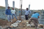 تلاش نیروهای بسیج سازندگی شهرستان مسجدسلیمان برای ساخت خانه های سیل زده + تصاویر