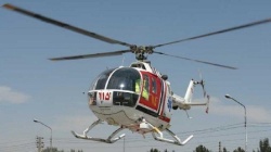 پرواز بالگرد اورژانس برای انتقال بیمار از لالی به اهواز
