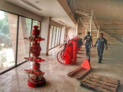 جانمایی موقت اشیای تاریخی در موزه نفت مسجدسلیمان