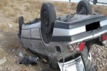۱ کشته و ۱ مجروح بر اثر واژگونی خودرو در مسیر مسجدسلیمان- گلگیر