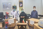 تجهیزات بهداشتی و درمانی مقابله با کرونا به بیمارستان ۲۲ بهمن مسجدسلیمان اهداء شد