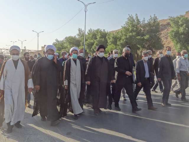 همایش پیاده روی جاماندگان  اربعین در مسجدسلیمان + عکس