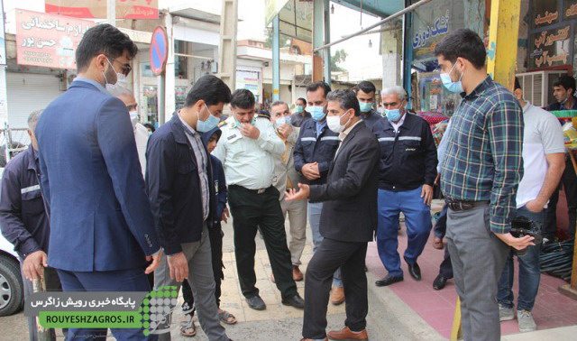 بازدید سرزده دادستان عمومی و انقلاب از بازار مسجدسلیمان + تصاویر
