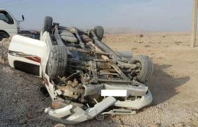 یک کشته و سه زخمی در سانحه رانندگی جاده گلگیر به مسجدسلیمان