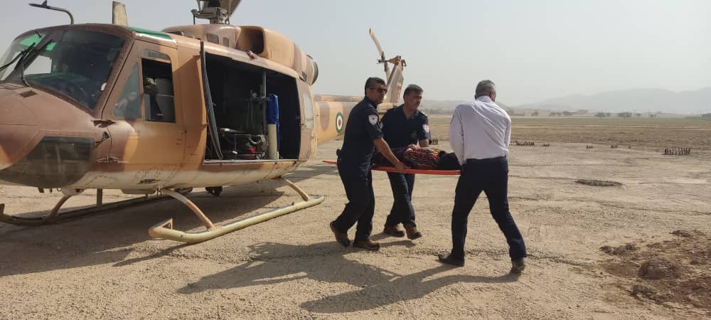 امدادرسانی اورژانس هوایی به دو بیمار در لالی و مسجدسلیمان