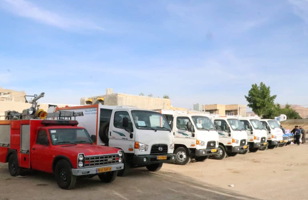 خریداری و اضافه شدن ۱۰ دستگاه خودرو خدماتی به ناوگان موتوری شهرداری مسجدسلیمان