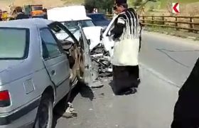 هفت مصدوم در حادثه تصادف مسیر دو راهی لالی به مسجدسلیمان